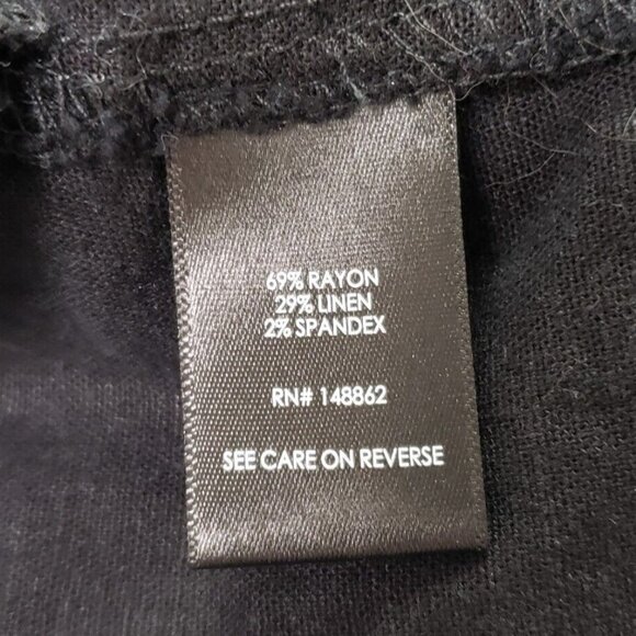 Torrid Womens Linen Blend Overalls Size 4X Black Neutral Country Stretch Beach - Picture 5 of 10